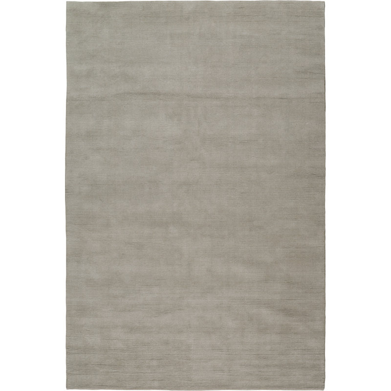 Farrow & Ball Cut And Loop Stripe Order Grey Area Rug, Rectangle 7' x 10'