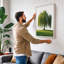 Weeping Willow Botanical - Wrapped Canvas-364799640-364799642