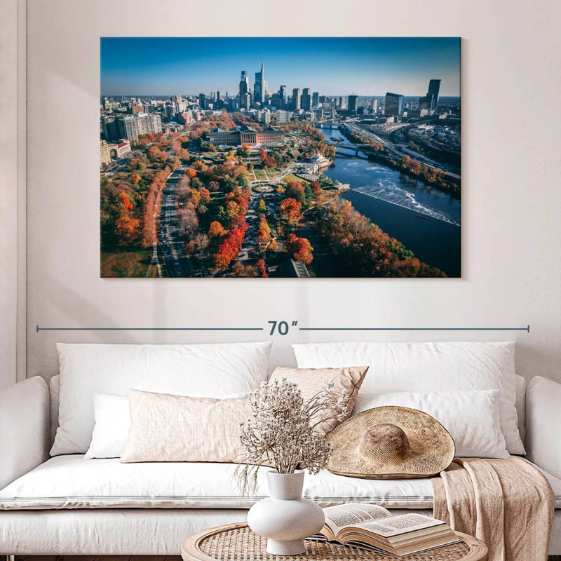 Tergel Philadelphia In Autumn, 34'' H X 51'' W