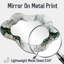 Miroir décoratif asymétrique blanc et gris Silence Of Perception I - Minimalisme-1106746808
