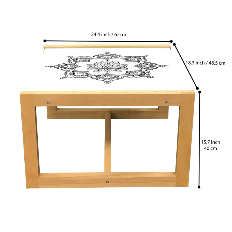 Table basse East Urban Home, H 15,75 po x L 18,31 po x l 24,4 po