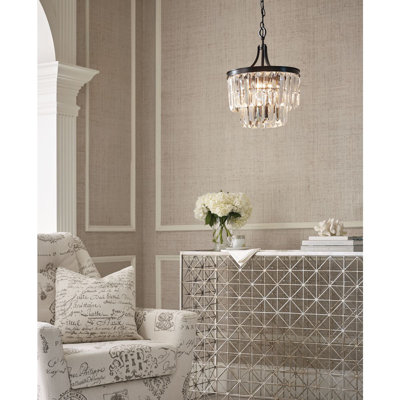 Galene 3 Light Glass Semi Flush Mount