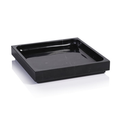 Plateau en marbre naturel Nero Marquina