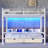Queen over Queen Bunk Bed with Storage Shelves and Drawers,Multifunctional Metal Bunk Beds with USB Ports and LED Lights, Lower Bed that can be converted into a sofa, White-396685351