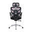 Fauteuil de bureau ergonomique avec support lombaire à massage, appui-tête 4D et accoudoirs 5D, dossier réglable haut et profondeur d'assise