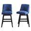 Tabouret de comptoir pivotant 26 po Keyisha-660786449-660786448