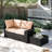 2 -Person Rattan Patio Safo With Cushions-120193171-120921342