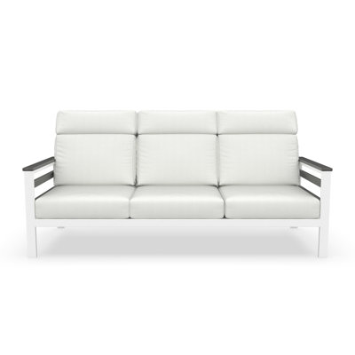 Townsend Metal Outdoor Sofa With Sunbrella Cushion by Birch Lane