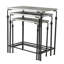 Ensemble de 3 supports pour plante gigognes en métal, L: 24 x 14 x 26 po, M: 21,5 x 11,5 x 23 po, S: 19 x 9 x 20 po