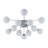 12 - Light Sputnik Glass Semi Flush Mount-110593344-112729380