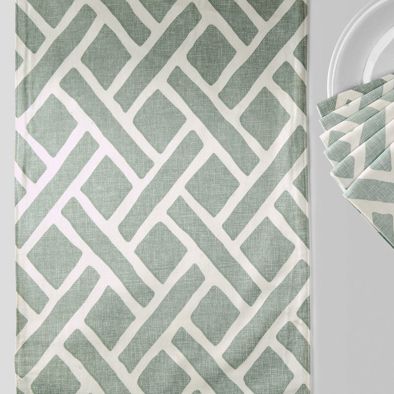 Chemin de table et napperons Korinthian, Turquoise