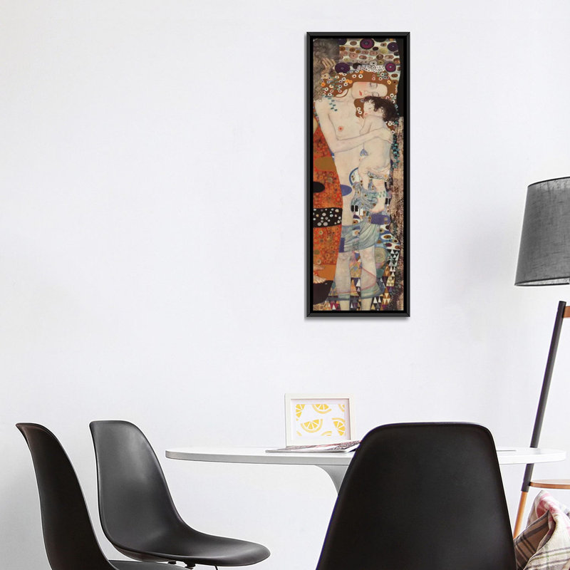 «Three Ages Of Woman» par Gustav Klimt, reproduction d'art graphique sur toile, H 48 po x l 16 po x P 1,5 po, Toile tendue