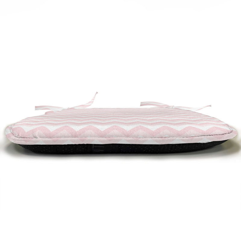 Chair Pad Cushion, Rose/Pale Pink
