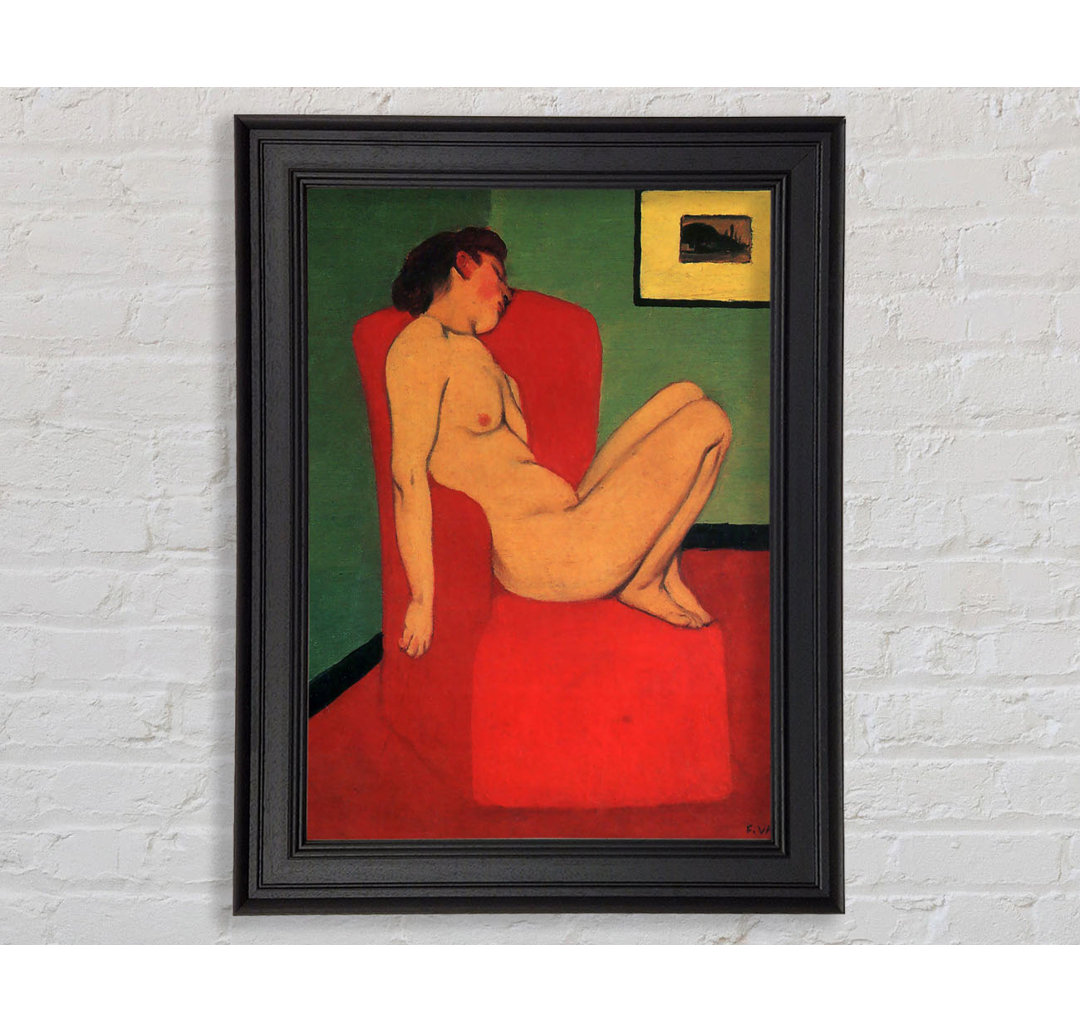 Felix Vallotton Nude In A Red Armchair Gerahmter Druck