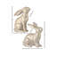 Lapin doré 9 po en résine