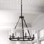 Dakota 6 - Light Unique / Statement Wagon Wheel Chandelier