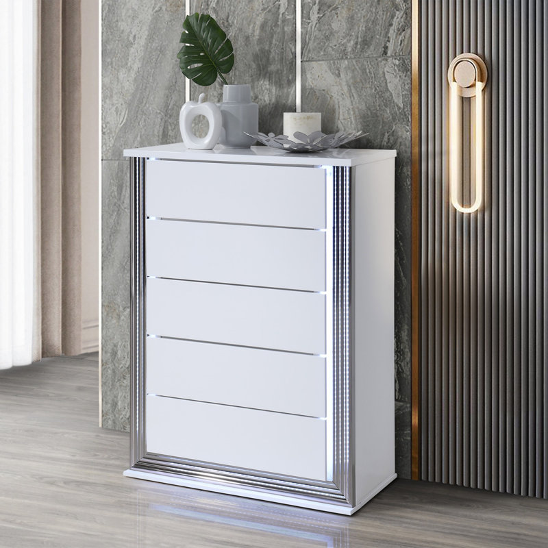 Commode blanche à lune MOON