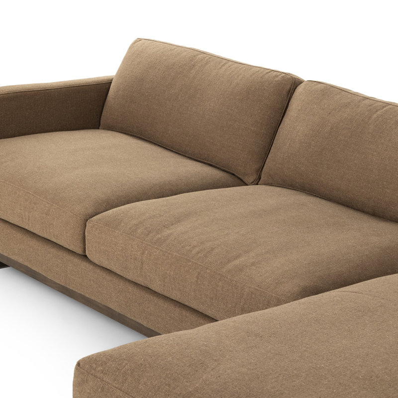 Menades 2-Piece Upholstered Modular Sofa & Chaise, Right Hand Facing, H 32 po x l 125 po x P 70 po