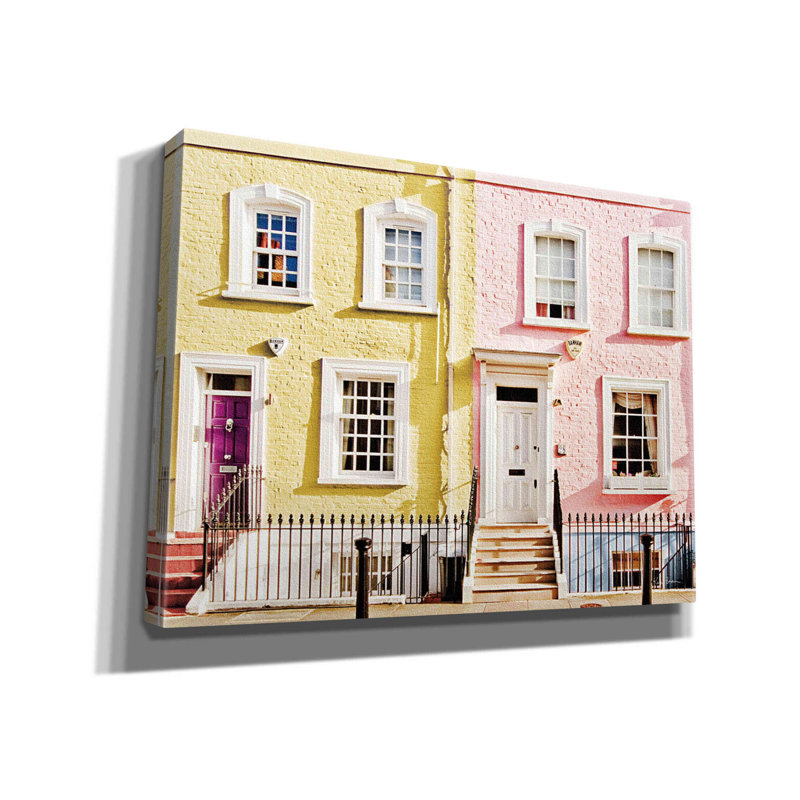 «London Homes Spring» par Keri Bevan, estampe numérique sur toile, H 12 po x l 16 po x P 0,75 po