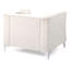 Fauteuil contemporain incliné ivoire