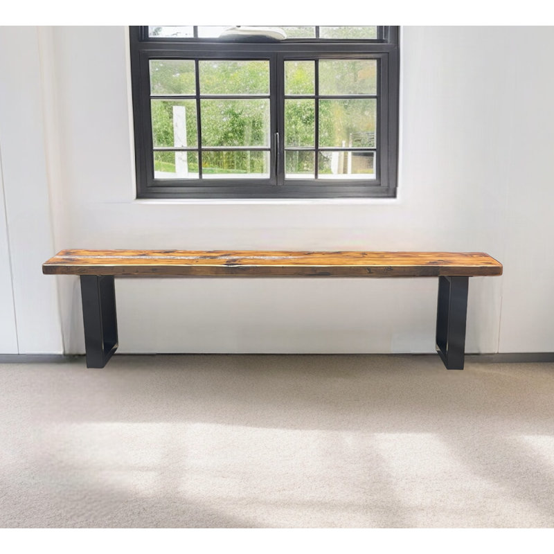 Robust Forest Bench, 20" H x 108" W x 18" D, Brown