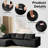 Modern Spacious Upholstered Boneless Corduroy Modular Sectional Sofa With 2 Pillows-636216252