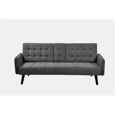 Canapé-lit de 72 po - Dossier convertible pliant en lit double avec porte-gobelet et table rabattable - Canapé en lin peu encombrant pour petits espaces - Assemblage facile