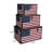 3 Piece Solid Wood Vintage Trunk