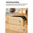 Rattan Solid Wood Accent Cabinet