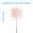 Claude 65 " Traditional Floor Lamp