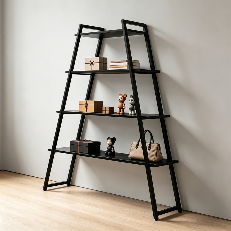 Étagère moderne à 4 niveaux, H 59,06 po x l 23,62 po x P 11,81 po