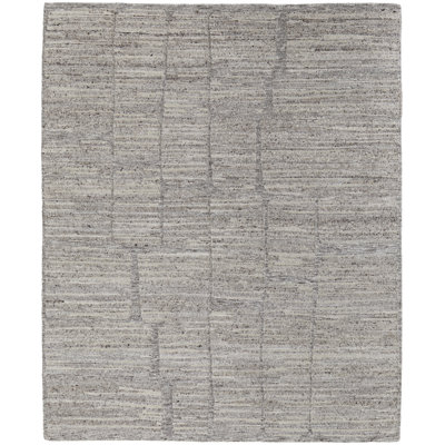 Hand-Woven Abstract Wool Rug