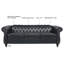 Canapé classique en cuir PU Chesterfield avec dossier capitonné, accoudoirs roulés et garniture cloutée-103449351-103449354