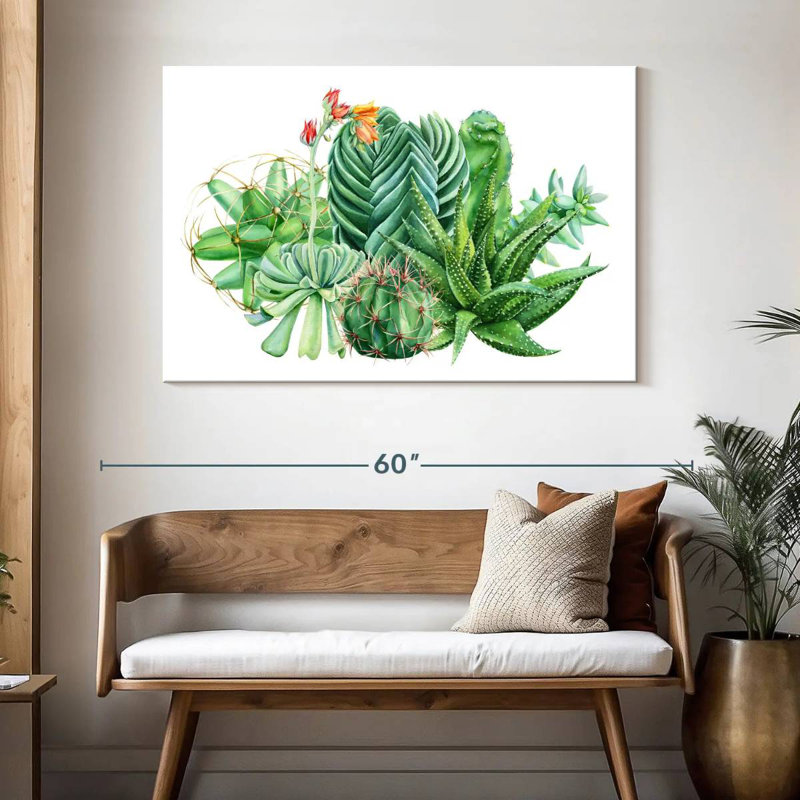 Harnek Pleasing Succulent Plants, 32" H x 48" W