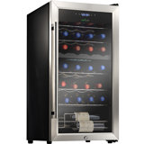 NutriChef Dual Zone 16.93'' Freestanding 28 Bottle and Can Wine & Beverage Refrigerator