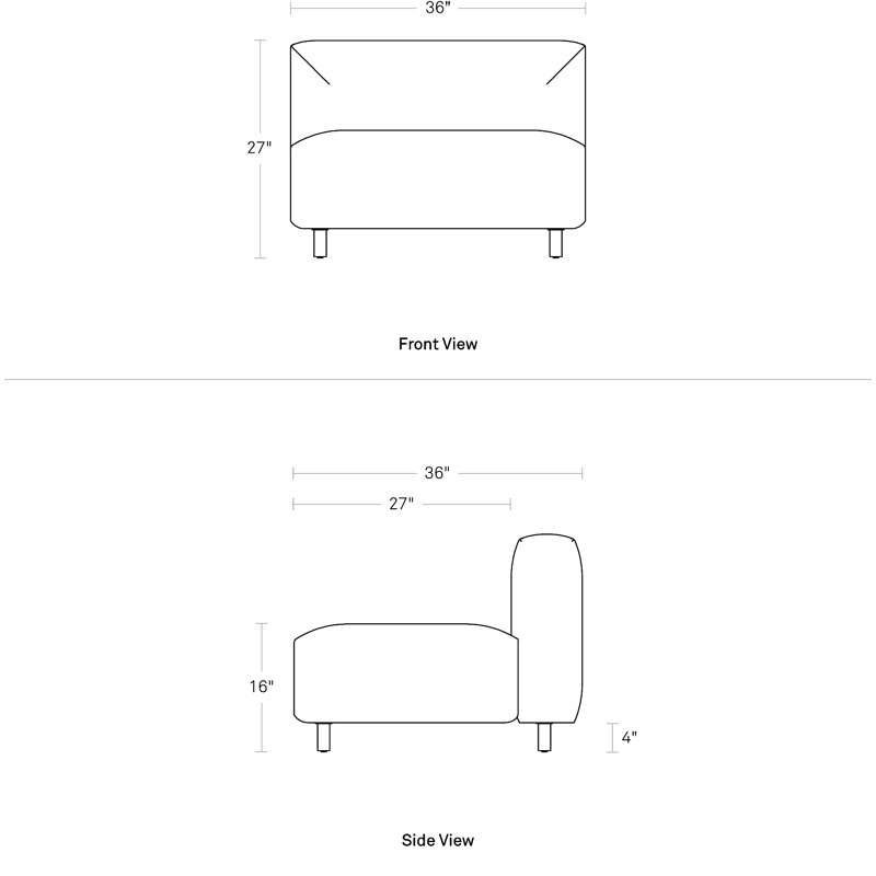 9 Yard Outdoor Lounge Chair, Coal Sunbrella®