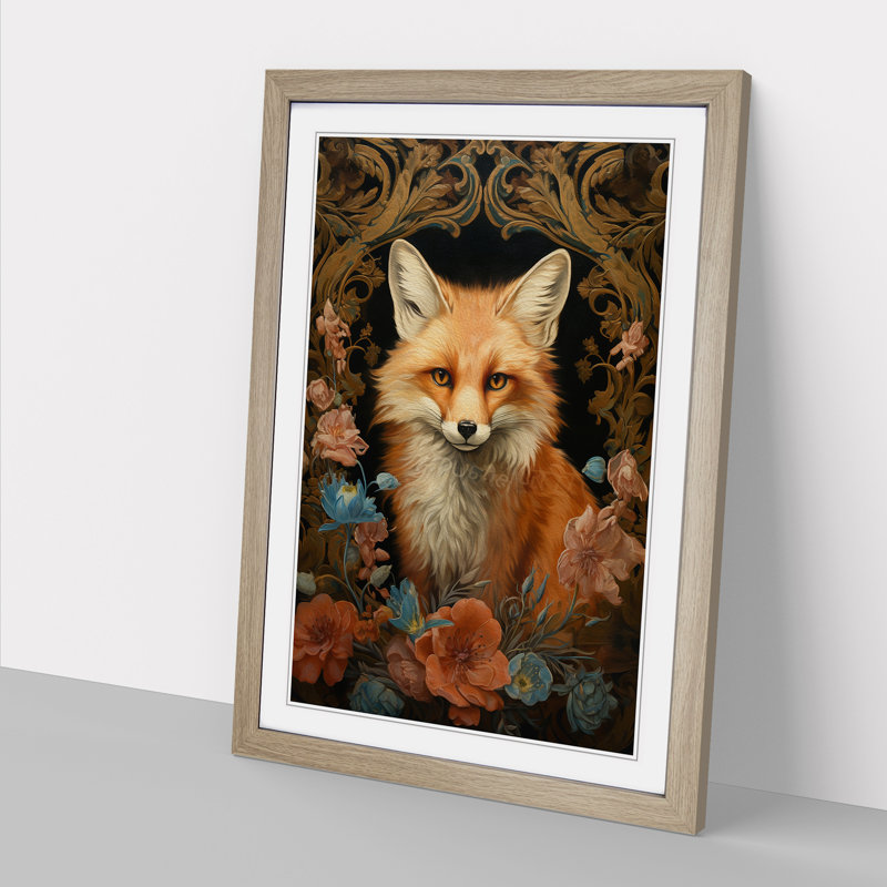 Single Picture Frame Print on Wood, Oak Framed, 64cm H x 46cm W