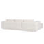 Canapé modulaire de 112 po avec table d'appoint gratuite, siège large, entièrement rembourré, canapé en tissu bouclé infroissable avec méridienne, combinaison libre, canapé en forme de L pour le salon, aucun assemblage requis-836562007