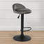 Vibeke Swivel Upholstered Adjustable Height Counter Stool with Metal Frame