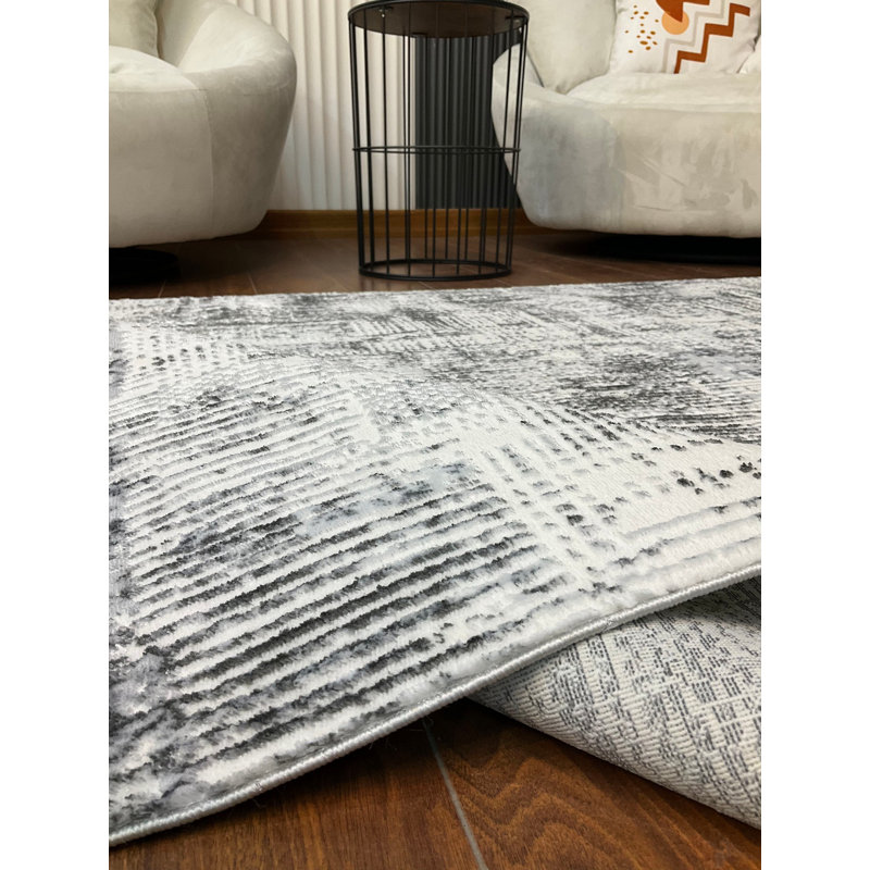 Amiliya Solid Colour Bamboo Slat / Seagrass Area Rug, Rectangle 160 x 230cm