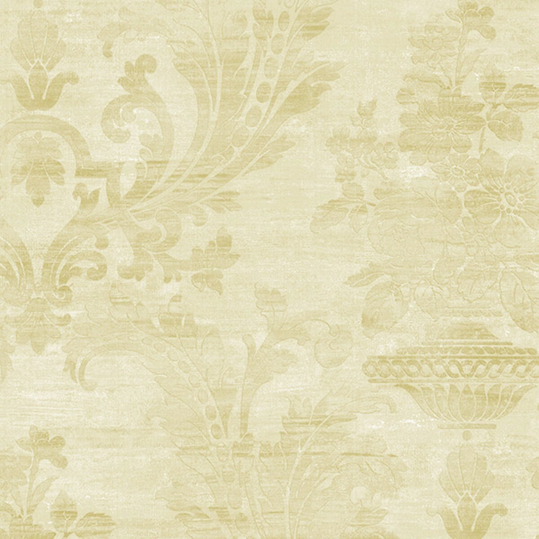 Rivenbark Damask Silk Emboss 33' L x 21" W Wallpaper Roll Astoria Grand 