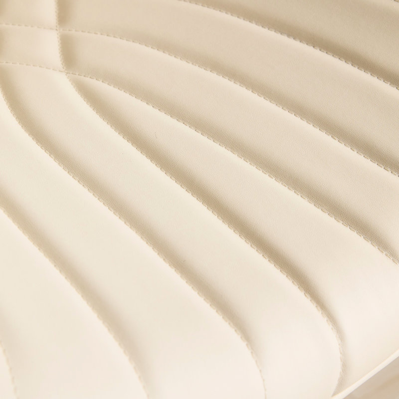 Structure avec chaises pivotantes à 360 °, hauteur réglable, beige, pour salle à manger / café / îlot de cuisine, 2 tabourets, dossier et siège, rembourrés de mousse,