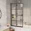 Cabine de douche rectangulaire encadrée l 31,5 po x H 55,1 po