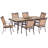 Bucher 6 - Person Patio Dining Set with Rectangular Table