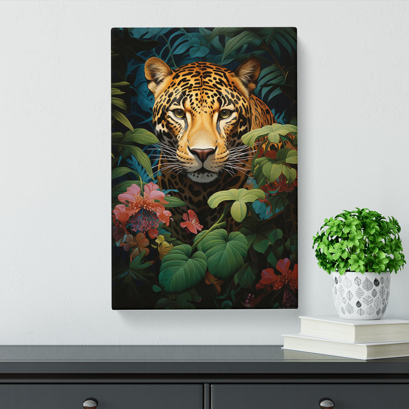 Leopard Orphism - No Frame Print, 76cm H x 50cm W x 3cm D
