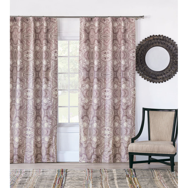 Zendaya 100% Cotton Room Darkening Curtain Single Panel, 48" W x 120" L