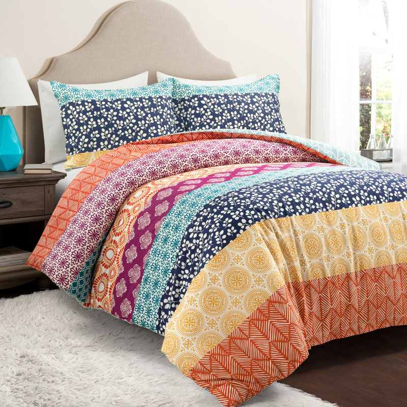 Lucymae 100% Cotton Duvet Cover Set, Queen