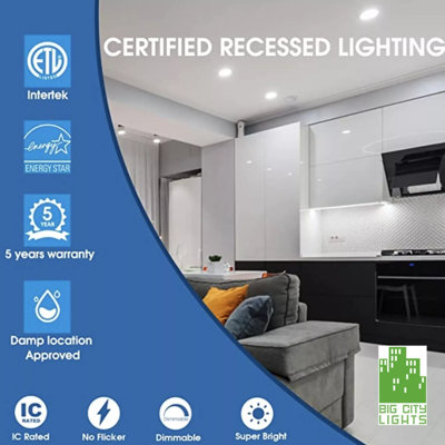 6in Colour Adjustable LED Recessed Downlight 12 Pack