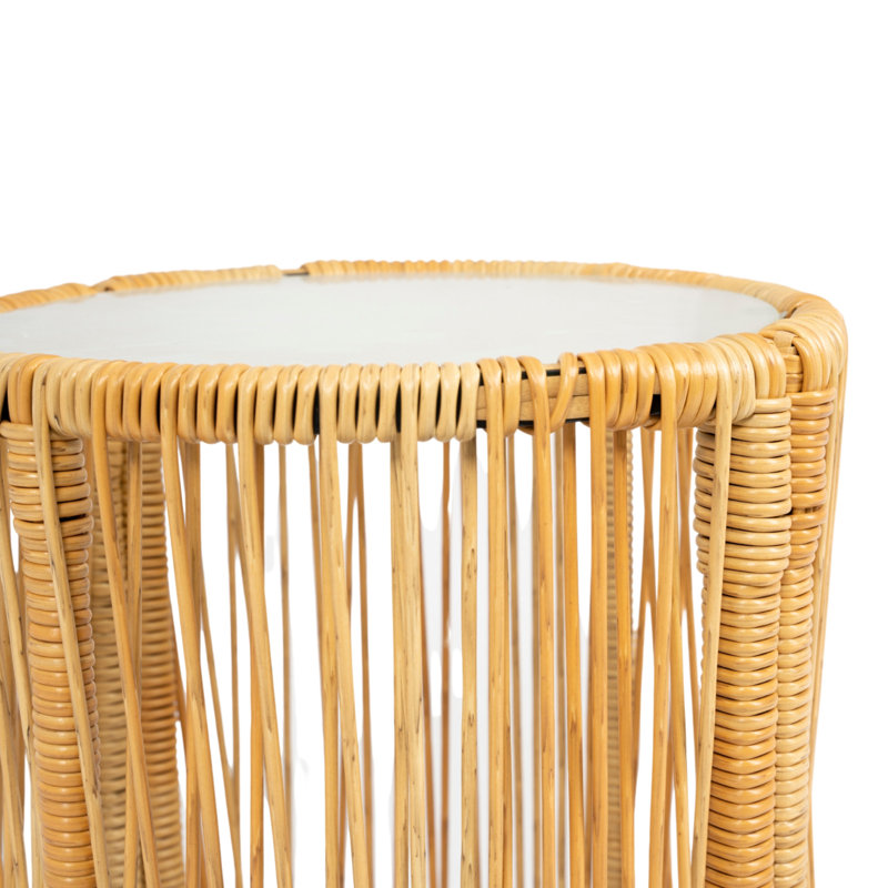 Ensemble de 3 ensembles de meubles de patio en osier pour table avec chaises de 3,15 pouces d'épaisseur