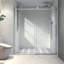 Porte de douche noire matte 6076, grandes poulies en acier inoxydable 304 de 70 mm, réglable, nano-nettoyage, verre trempé, porte de salle de bain Essential 6076, conception avec fonction, facile à nettoyer, article-121478965